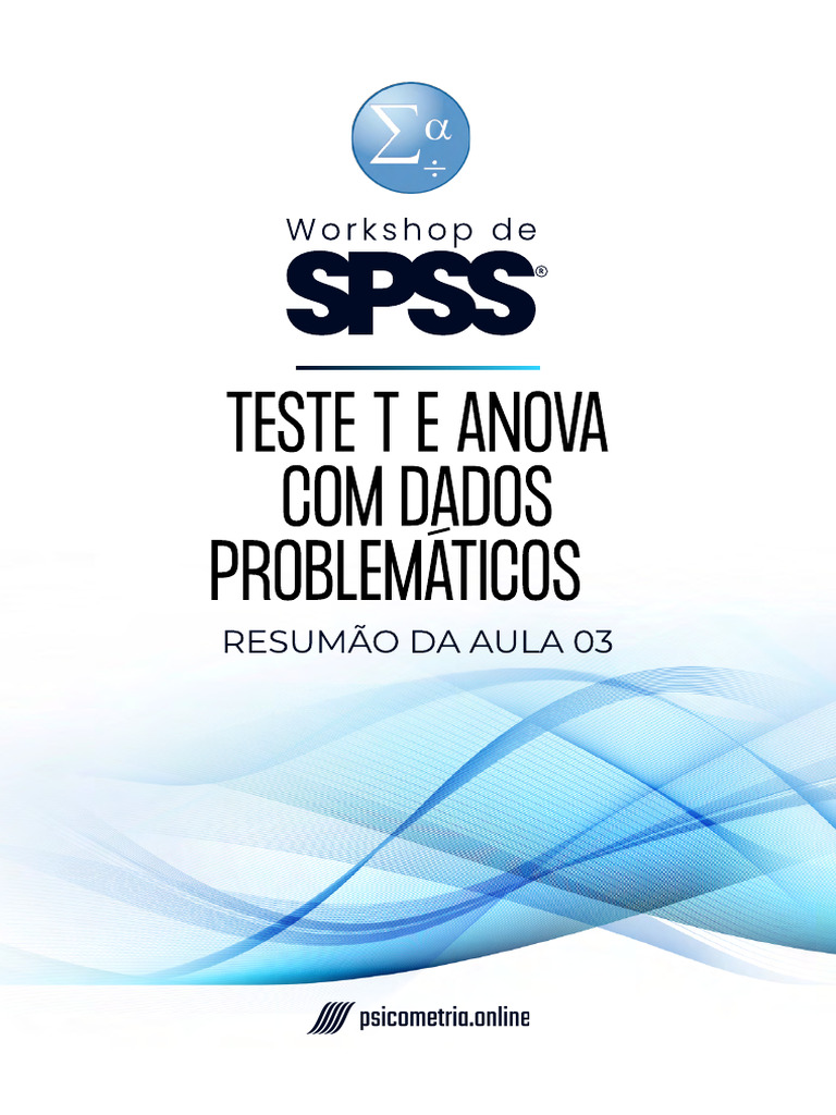 Teste T e ANOVA com Dados Problemáticos | PDF | Análise de variação ...