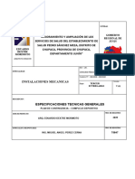 Especifcaciones Mecanicas