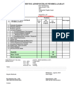 Instrumen Supervisi Administrasi Pembelajaran