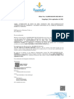 Oficio Nro. GADMUR-DOP-2022-0831-O Sangolquí, 26 de Septiembre de 2022