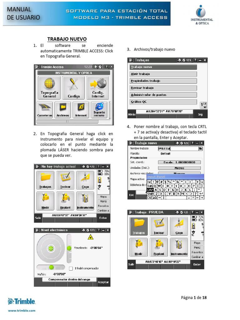 Manual de Trimble Access | PDF | Archivo de computadora ...