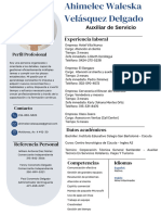 Copia de Currículum Marketing Manager Imagen Minimalista Azul