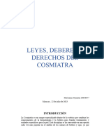 Deberes y Derechos Del Cosmiatria