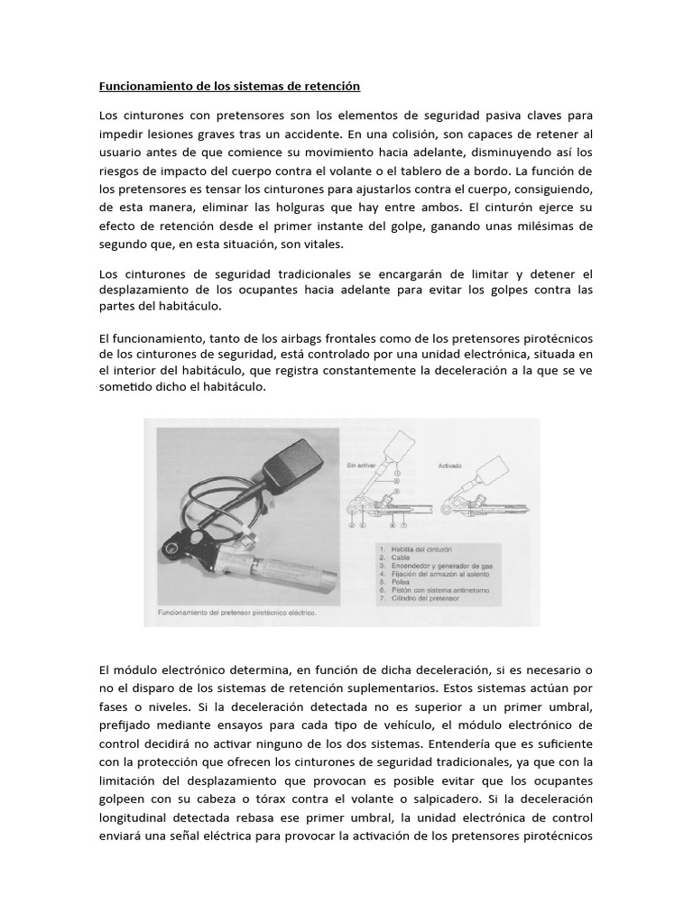 Estructura de anclaje de cinturones derechos de 3 puntos simples con  cinturón