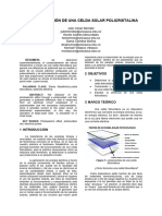 Caracterización de Una Celda Solar Policristalina