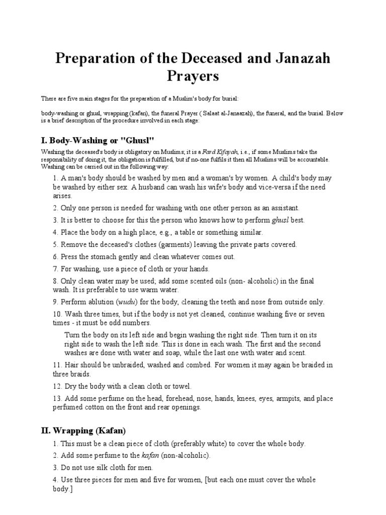 Burial Etiquette PDF