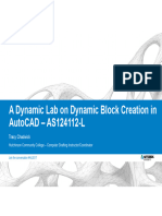 Class Presentation AS124112 LADynamic Labon Dynamic Block Creationin Auto CADTracy Chadwick 2