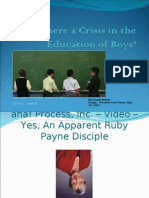 Crisis in Boy's Education: Issue 23 Powerpoint