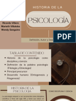Presentación Historia de La Psicología Minimalista Café Beige y Verde