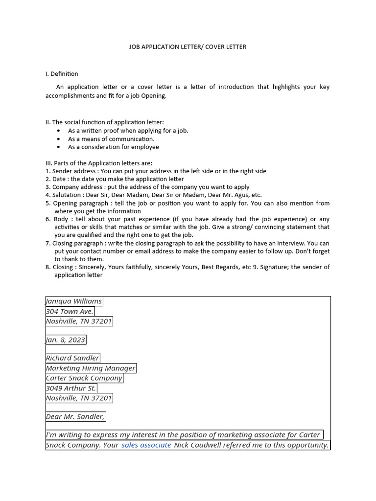 Social Function of Application Letters | PDF | Communication | Human ...