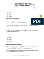 Plan de Apoyo de Matematicas 3 Periodo