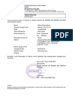 Surat Mutasi Dapodik Gilang Rhamadhani