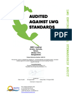 LWG Audit Certificate 21 029