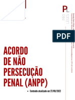 Acordo de Não Persecução Penal - ANPP - 2022