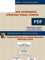 LA ETAPA INTERMEDIA Procesal Penal