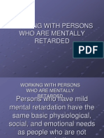 Working With Persons Who Are Mentally Retarded - Horticultural Sciences, Texas A&M University