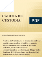 Cadena de Custodia