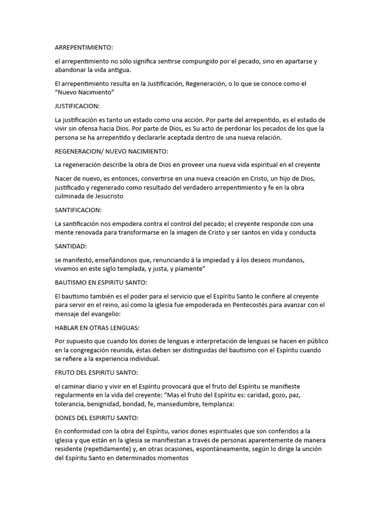 Significado de Compungido en Arrepentimiento | PDF | Santificación ...
