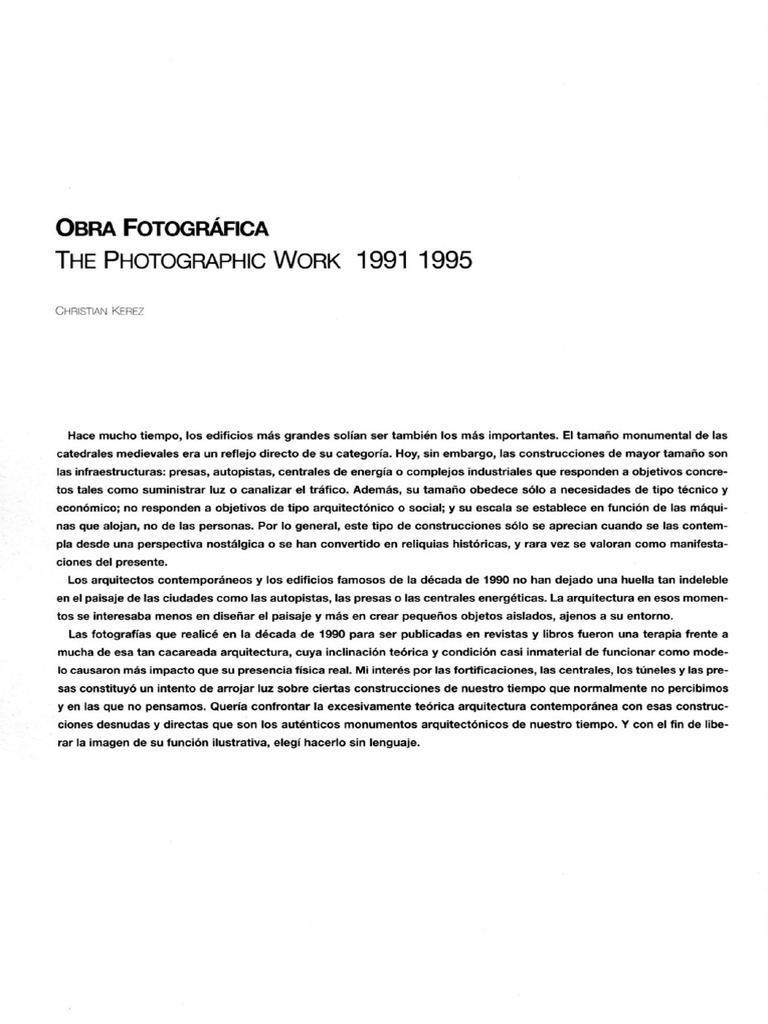 Chistian Kerez Obra Fotográfica PDF