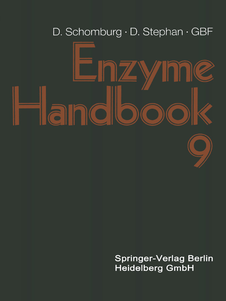 Enzyme Handbook 9 Class 1.1 Oxidoreductases PDF Nicotinamide