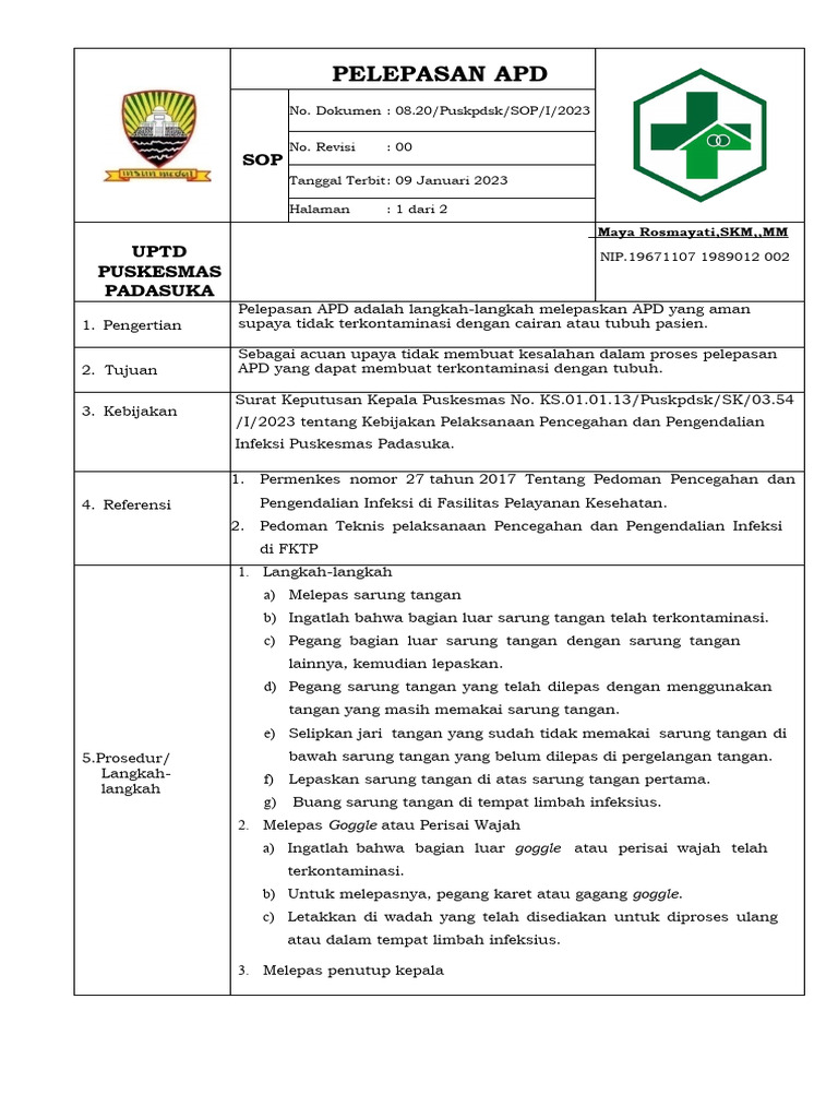 176 Pelepasan Apd | PDF