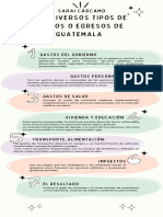 Infografía de Los Diversos Tipos de Gastos o Egresos de Guatemala