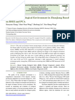 Assessment of Ecological Environment in Zhanjiang Based On RSEI and PCA