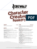 2 X Werewolf - The Apocalypse Character Creationpdf