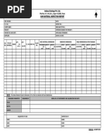 Raw Material Inspection Report 