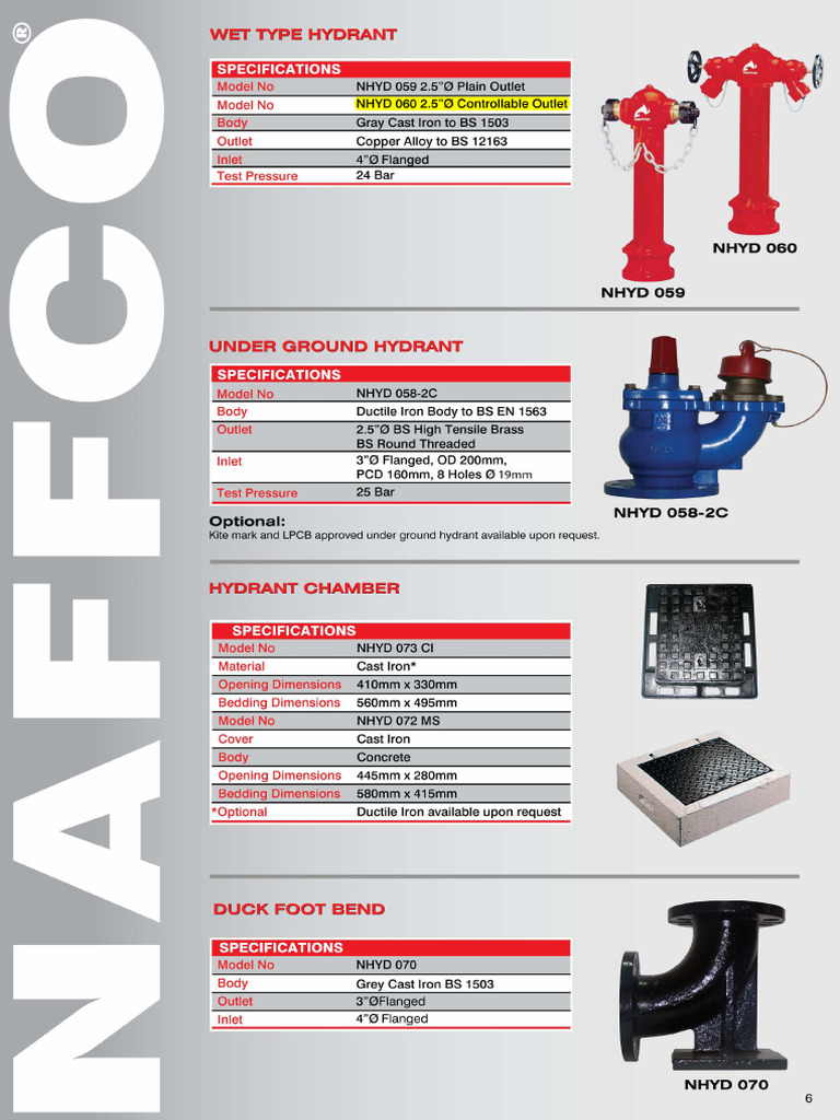 Duck Foot Hydrant Specifications | PDF | Technology & Engineering