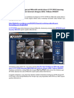 Step by Step Konfigurasi Mikrotik Untuk Akses CCTV DVR Samsung SRD