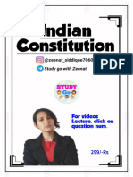 Indian Constitution Notes @studygowithzeenat