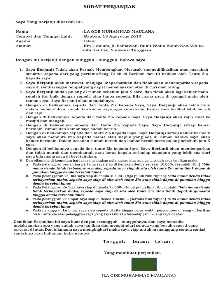 Surat Pernyataan CPNS | PDF