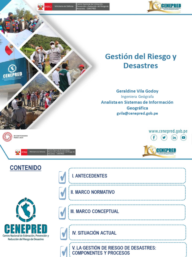 Gestión de Riesgos de Desastres en Perú | PDF | Riesgo | Reducción de ...