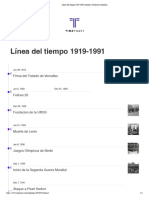 Línea Del Tiempo 1919-1991 Timeline - Timetoast Timelines