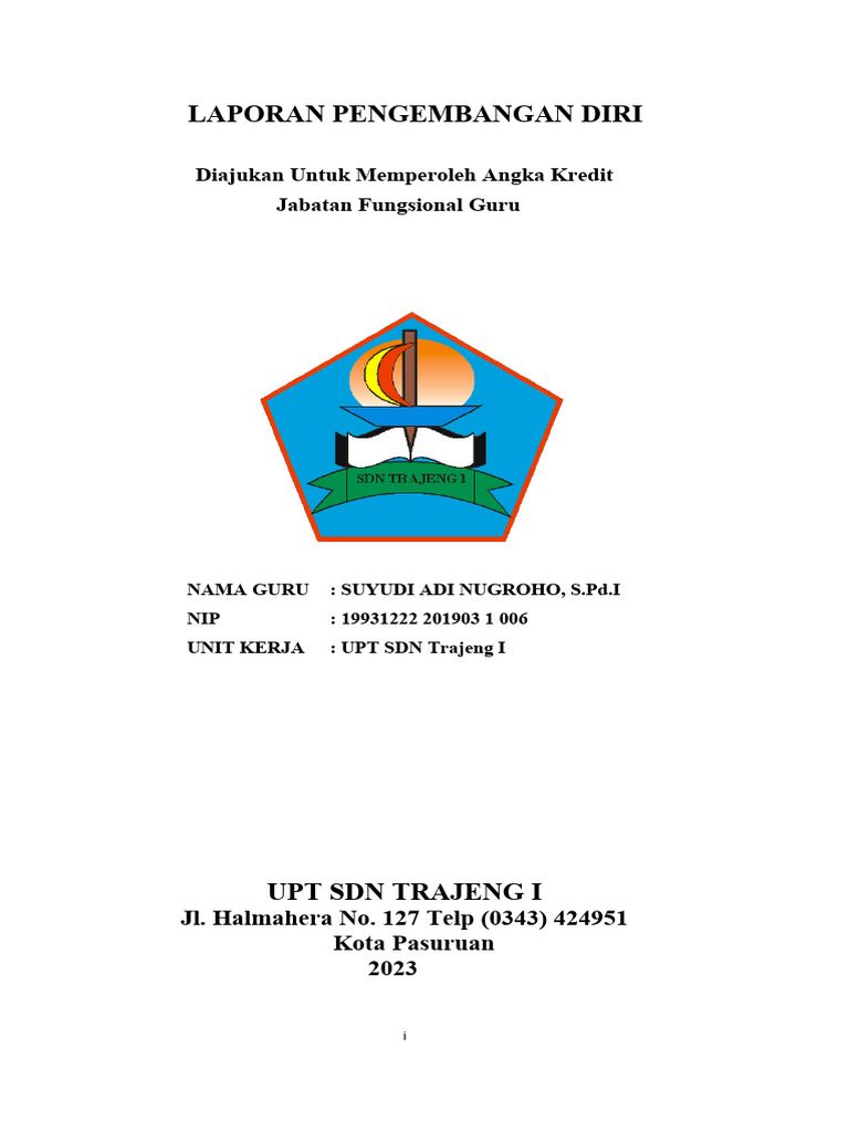 Laporan Pengembangan Diri Guru 2023 | PDF