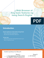 Ang Web Browser at Ang Basic Features NG