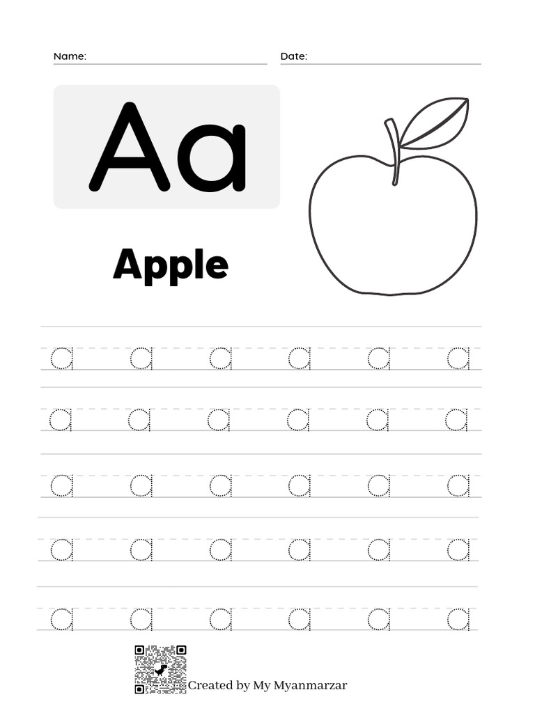 Small Letters A to Z Worksheet | PDF