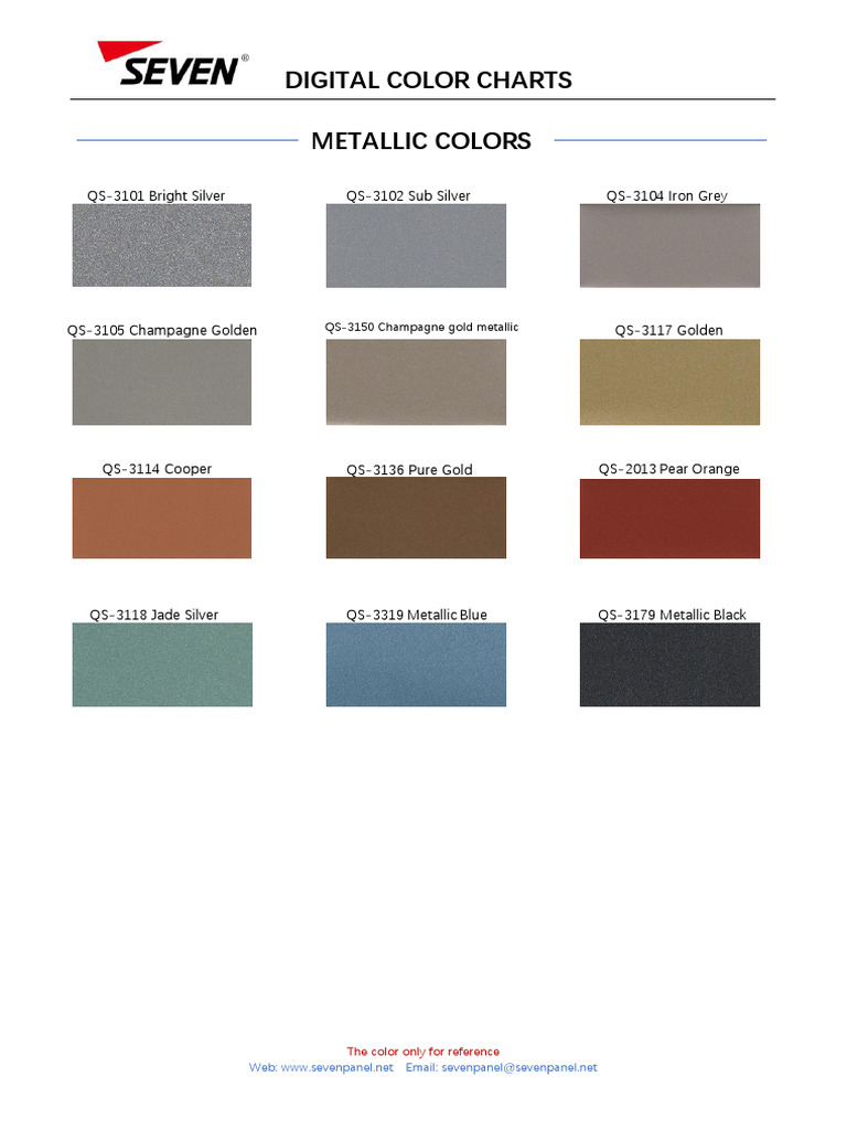 SEVEN E-Color Charts 2019-5-6 | PDF