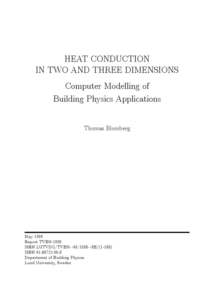 Heat Conduction in 2 and 3 Dimensions | PDF | Numerical Analysis ...