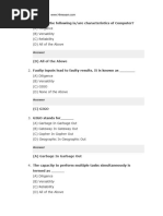 100 Computer MCQs with Answers PDF | PDF | Computer File | Computer Program