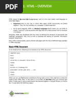 HTML Tutorial Notes1
