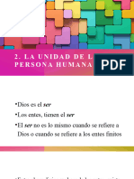 Unidad de La Persona Humana