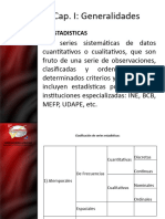 Capitulo I - Generalidades de La Estadistica