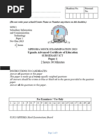 Uace Ict Paper One Mpissah Mock 2023