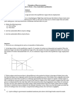 Principles of Macroeconomics Chapter 4: Prices-Free, Controlled, and Relative Practice Problems (Answers Given Below)