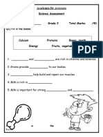 Grade 2 Assessment Science