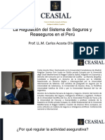 La Regulación Del Sistema de Seguros y Reaseguros Carlos Acosta CEASIAL