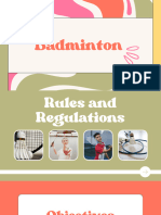 Rules and Regulation Badminton 1