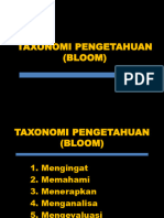 Taxonomi Pengetahuan (Bloom)